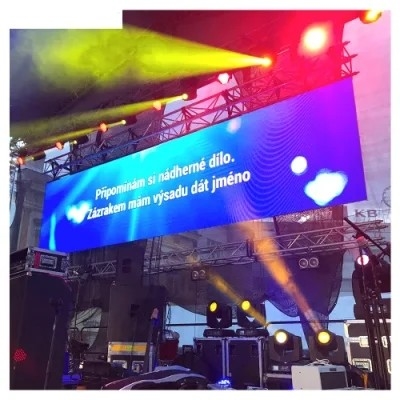 5000-5500 nits Outdoor Rental LED Display Die Casting Aluminum Housing Material