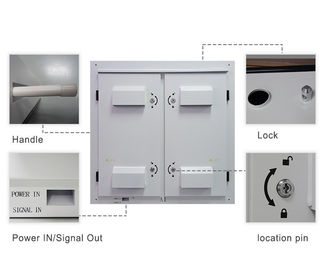 Lightweight HD 10mm Outdoor Fixed LED Display For Roadside 1/4 Scan Mode