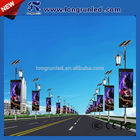 Intelligent Street Lamp Post LED Advertising Screen Wifi 3G 4G Supported