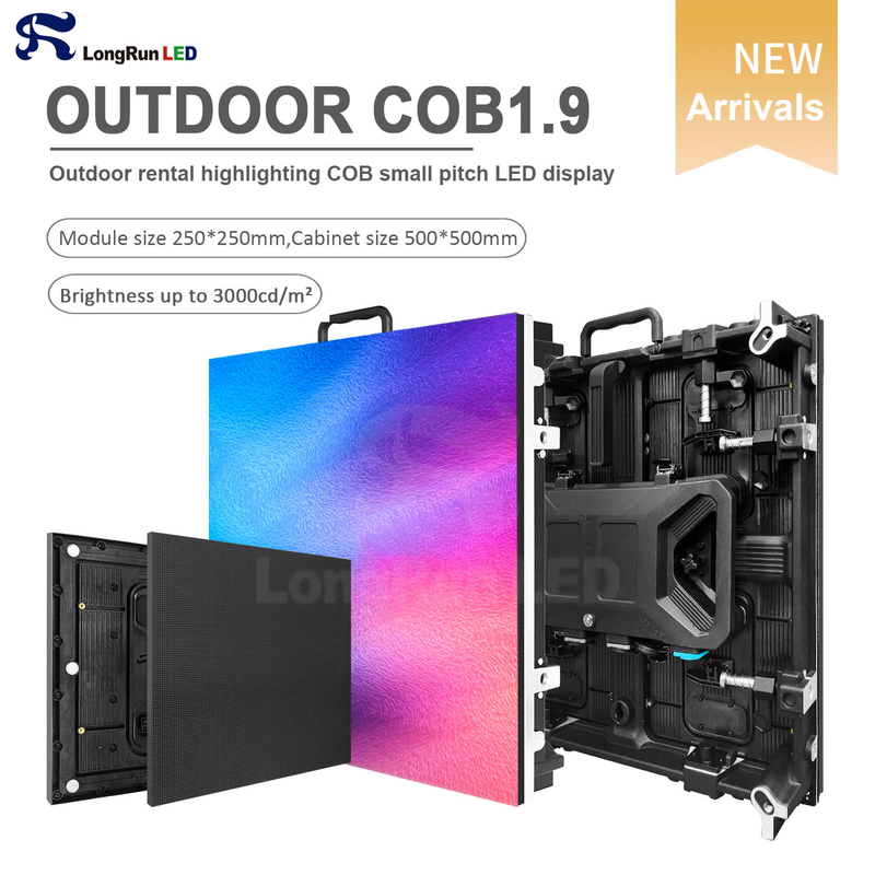 Outdoor COB Led Display Small Pitch P1.984 High Brightness Advertising Led Screen Panel